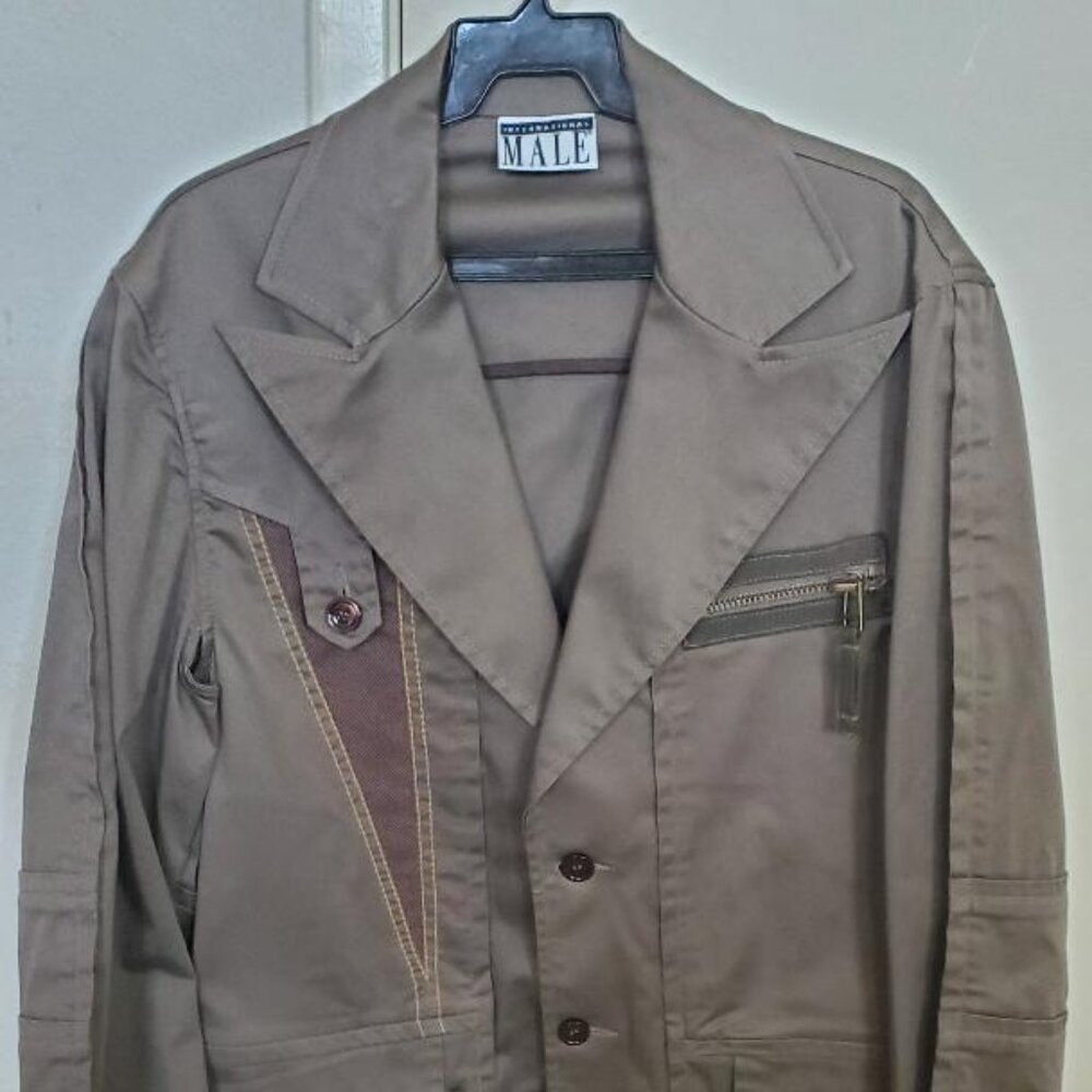Polyester Blazer, 38R, Brown